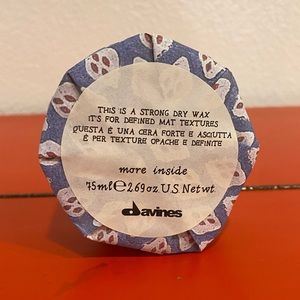 DAVINES STRONG DRY WAX